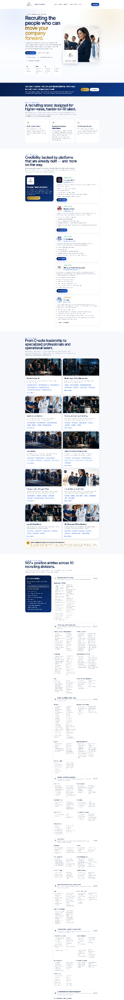 Hidalgo Talent Advisory website screenshot