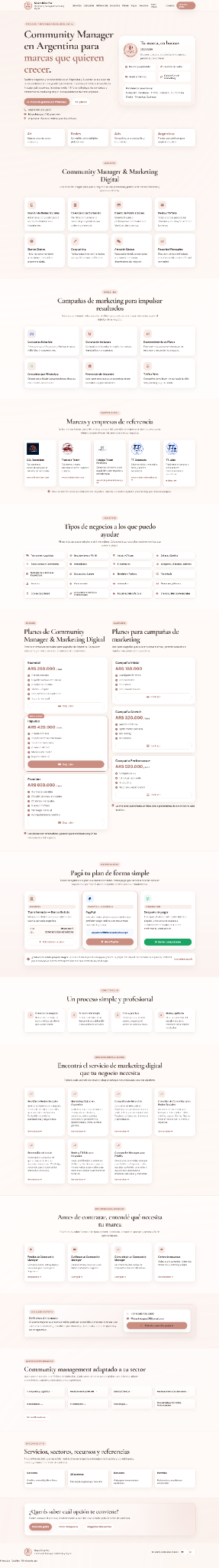 Mayra Community Manager website screenshot